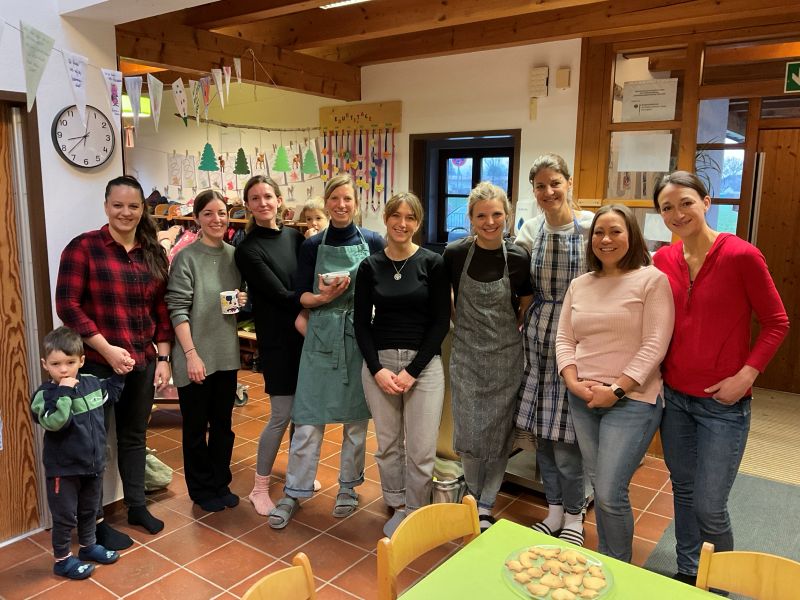 Eltern Plätzchen backen